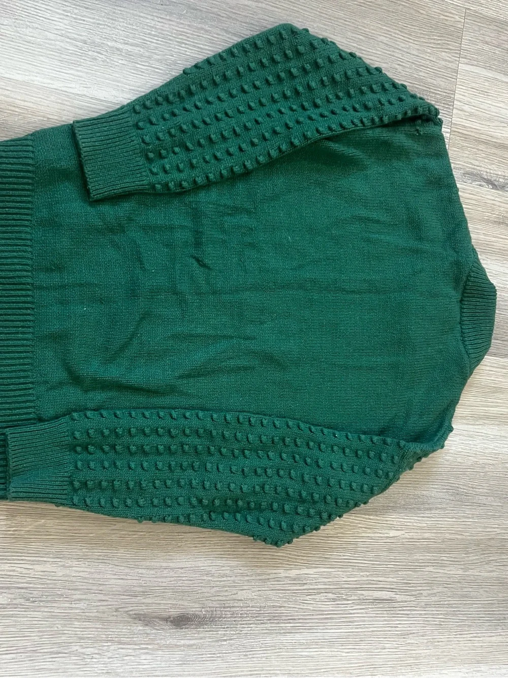Lego Men's Forest Green Bobble Knit Crewneck Sweater